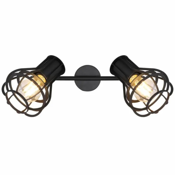 Luminaires Globo Lighting Spots Et Projecteurs|Spot Globo CLASTRA Noir, 2 lumières