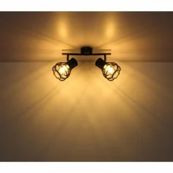 Luminaires Globo Lighting Spots Et Projecteurs|Spot Globo CLASTRA Noir, 2 lumières
