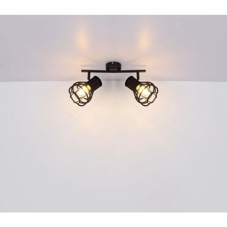 Luminaires Globo Lighting Spots Et Projecteurs|Spot Globo CLASTRA Noir, 2 lumières