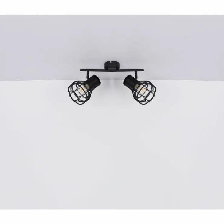 Luminaires Globo Lighting Spots Et Projecteurs|Spot Globo CLASTRA Noir, 2 lumières