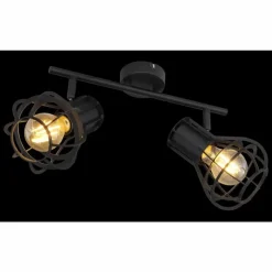 Luminaires Globo Lighting Spots Et Projecteurs|Spot Globo CLASTRA Noir, 2 lumières