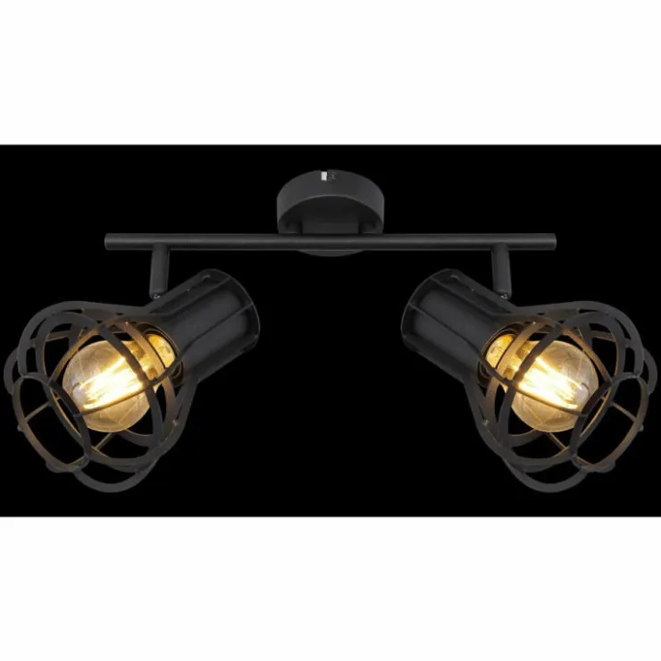 Luminaires Globo Lighting Spots Et Projecteurs|Spot Globo CLASTRA Noir, 2 lumières