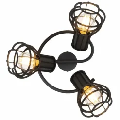 Luminaires Globo Lighting Spots Et Projecteurs|Spot Globo CLASTRA Noir, 3 lumières
