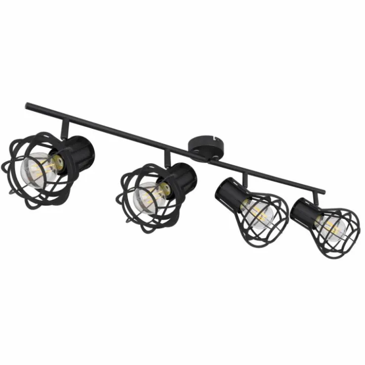 Luminaires Globo Lighting Spots Et Projecteurs|Spot Globo CLASTRA Noir, 4 lumières