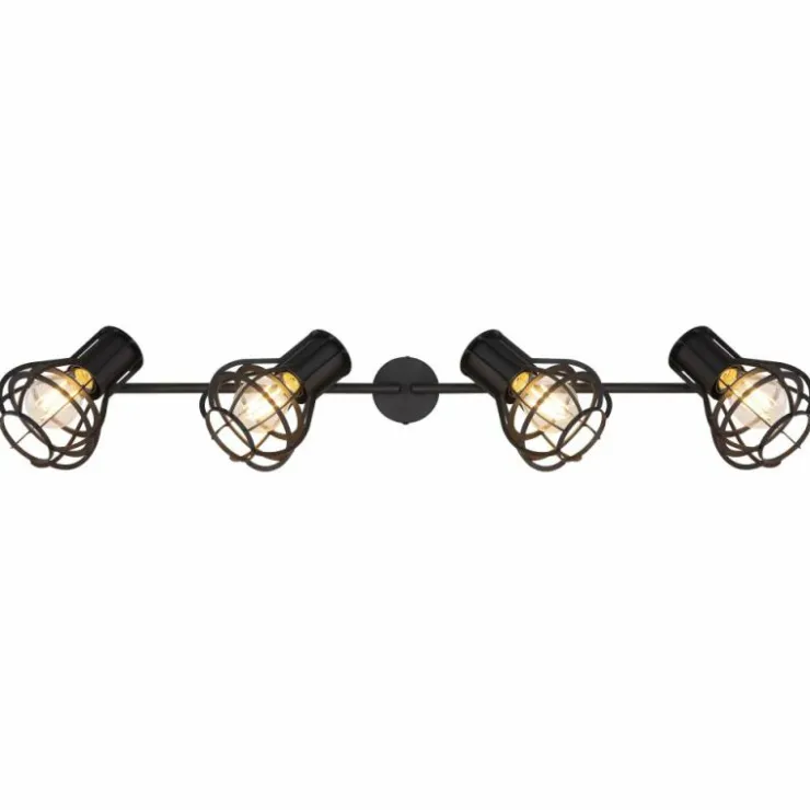 Luminaires Globo Lighting Spots Et Projecteurs|Spot Globo CLASTRA Noir, 4 lumières