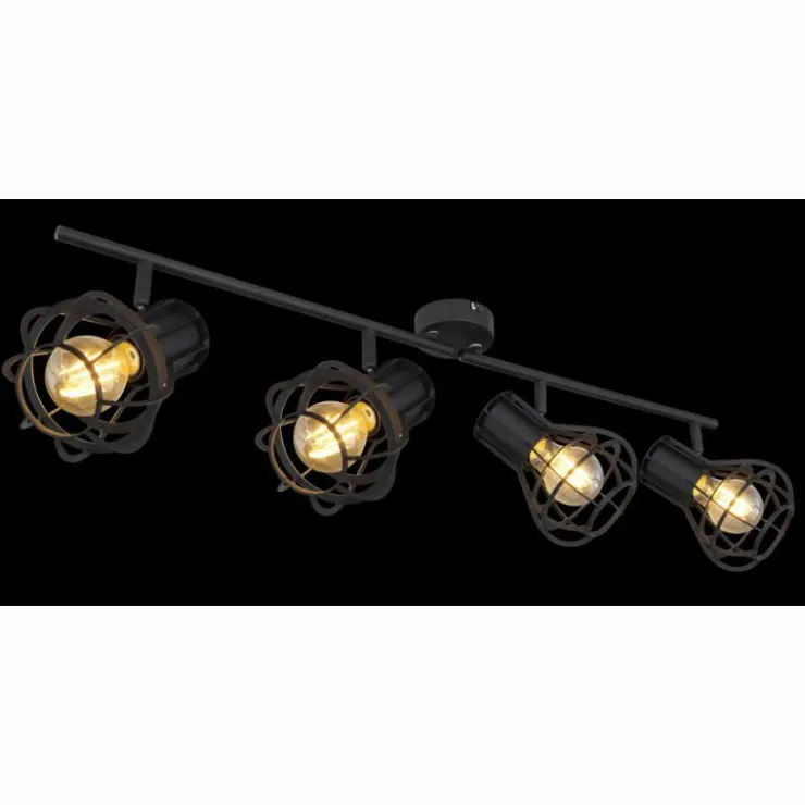 Luminaires Globo Lighting Spots Et Projecteurs|Spot Globo CLASTRA Noir, 4 lumières