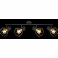 Luminaires Globo Lighting Spots Et Projecteurs|Spot Globo CLASTRA Noir, 4 lumières