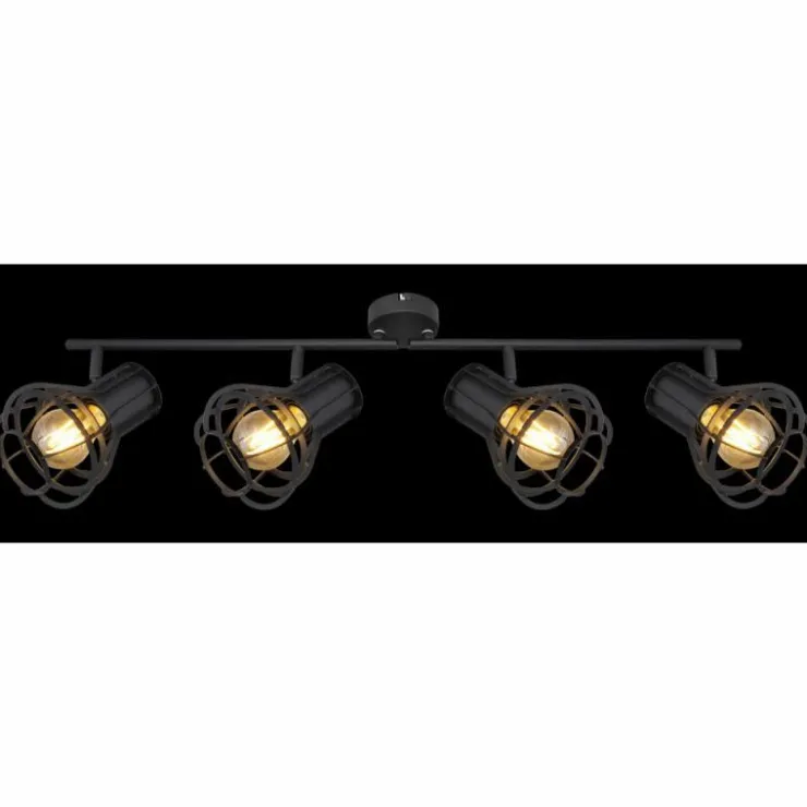 Luminaires Globo Lighting Spots Et Projecteurs|Spot Globo CLASTRA Noir, 4 lumières