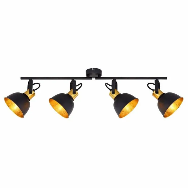 Luminaires Globo Lighting Spots Et Projecteurs|Spot Globo FILLO Noir, 4 lumières