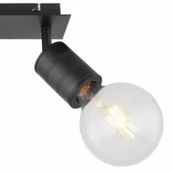 Luminaires Globo Lighting Spots Et Projecteurs|Spot Globo HERMINE Noir, 2 lumières