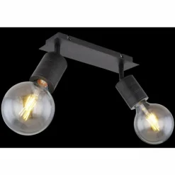 Luminaires Globo Lighting Spots Et Projecteurs|Spot Globo HERMINE Noir, 2 lumières
