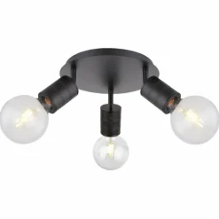 Luminaires Globo Lighting Spots Et Projecteurs|Spot Globo HERMINE Noir, 3 lumières