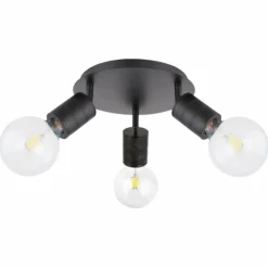 Luminaires Globo Lighting Spots Et Projecteurs|Spot Globo HERMINE Noir, 3 lumières