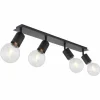 Luminaires Globo Lighting Spots Et Projecteurs|Spot Globo HERMINE Noir, 4 lumières