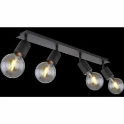 Luminaires Globo Lighting Spots Et Projecteurs|Spot Globo HERMINE Noir, 4 lumières