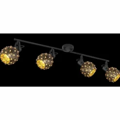 Luminaires Globo Lighting Spots Et Projecteurs|Spot Globo JODIE Noir, 4 lumières