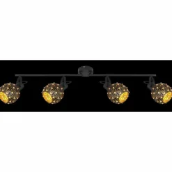 Luminaires Globo Lighting Spots Et Projecteurs|Spot Globo JODIE Noir, 4 lumières