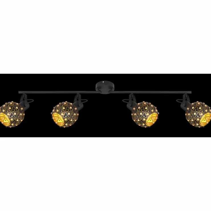 Luminaires Globo Lighting Spots Et Projecteurs|Spot Globo JODIE Noir, 4 lumières