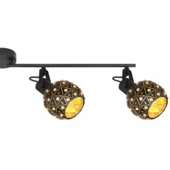 Luminaires Globo Lighting Spots Et Projecteurs|Spot Globo JODIE Noir, 4 lumières