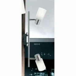 Luminaires Globo Lighting Spots Et Projecteurs|Spot Globo KATI Chrome, Acier inoxydable, Nickel mat, 2 lumières