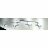 Luminaires Globo Lighting Spots Et Projecteurs|Spot Globo LORD Chrome, Acier inoxydable, 4 lumières