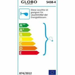 Luminaires Globo Lighting Spots Et Projecteurs|Spot Globo LORD Chrome, Acier inoxydable, 4 lumières