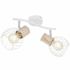 Luminaires Globo Lighting Spots Et Projecteurs|Spot Globo LUISE Blanc, 2 lumières