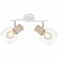 Luminaires Globo Lighting Spots Et Projecteurs|Spot Globo LUISE Blanc, 2 lumières