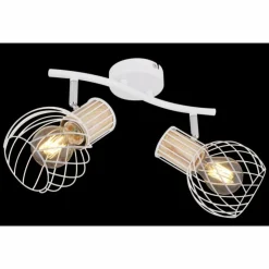Luminaires Globo Lighting Spots Et Projecteurs|Spot Globo LUISE Blanc, 2 lumières