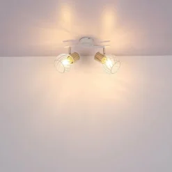 Luminaires Globo Lighting Spots Et Projecteurs|Spot Globo LUISE Blanc, 2 lumières