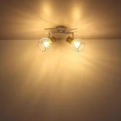 Luminaires Globo Lighting Spots Et Projecteurs|Spot Globo LUISE Blanc, 2 lumières