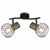 Luminaires Globo Lighting Spots Et Projecteurs|Spot Globo LUISE Noir, 2 lumières
