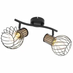 Luminaires Globo Lighting Spots Et Projecteurs|Spot Globo LUISE Noir, 2 lumières