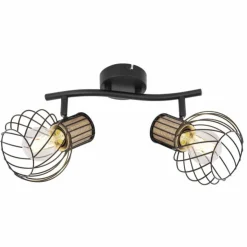 Luminaires Globo Lighting Spots Et Projecteurs|Spot Globo LUISE Noir, 2 lumières