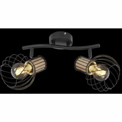 Luminaires Globo Lighting Spots Et Projecteurs|Spot Globo LUISE Noir, 2 lumières