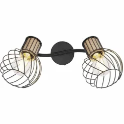 Luminaires Globo Lighting Spots Et Projecteurs|Spot Globo LUISE Noir, 2 lumières