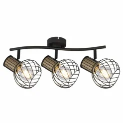 Luminaires Globo Lighting Spots Et Projecteurs|Spot Globo LUISE Noir, 3 lumières