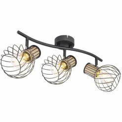 Luminaires Globo Lighting Spots Et Projecteurs|Spot Globo LUISE Noir, 3 lumières