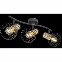 Luminaires Globo Lighting Spots Et Projecteurs|Spot Globo LUISE Noir, 3 lumières