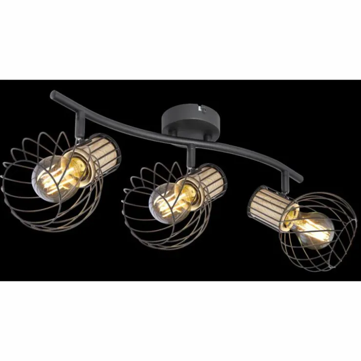 Luminaires Globo Lighting Spots Et Projecteurs|Spot Globo LUISE Noir, 3 lumières