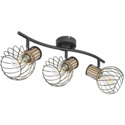 Luminaires Globo Lighting Spots Et Projecteurs|Spot Globo LUISE Noir, 3 lumières