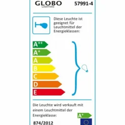 Luminaires Globo Lighting Spots Et Projecteurs|Spot Globo MATRIX Acier inoxydable, Nickel mat, 4 lumières