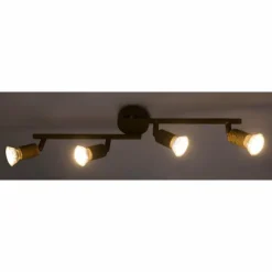 Luminaires Globo Lighting Spots Et Projecteurs|Spot Globo OLANA Rouille, 4 lumières