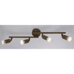 Luminaires Globo Lighting Spots Et Projecteurs|Spot Globo OLANA Rouille, 4 lumières