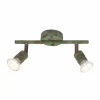 Luminaires Globo Lighting Spots Et Projecteurs|Spot Globo OLANA Vert, Rouille, 2 lumières