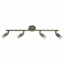 Luminaires Globo Lighting Spots Et Projecteurs|Spot Globo OLANA Vert, Rouille, 4 lumières