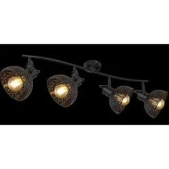 Luminaires Globo Lighting Spots Et Projecteurs|Spot Globo PANTALLA Noir, 4 lumières