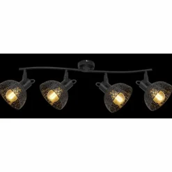 Luminaires Globo Lighting Spots Et Projecteurs|Spot Globo PANTALLA Noir, 4 lumières