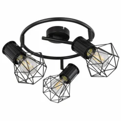Luminaires Globo Lighting Spots Et Projecteurs|Spot Globo PRISKA Noir, 3 lumières