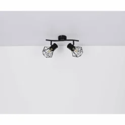 Luminaires Globo Lighting Spots Et Projecteurs|Spot Globo PRISKA Noir, 2 lumières
